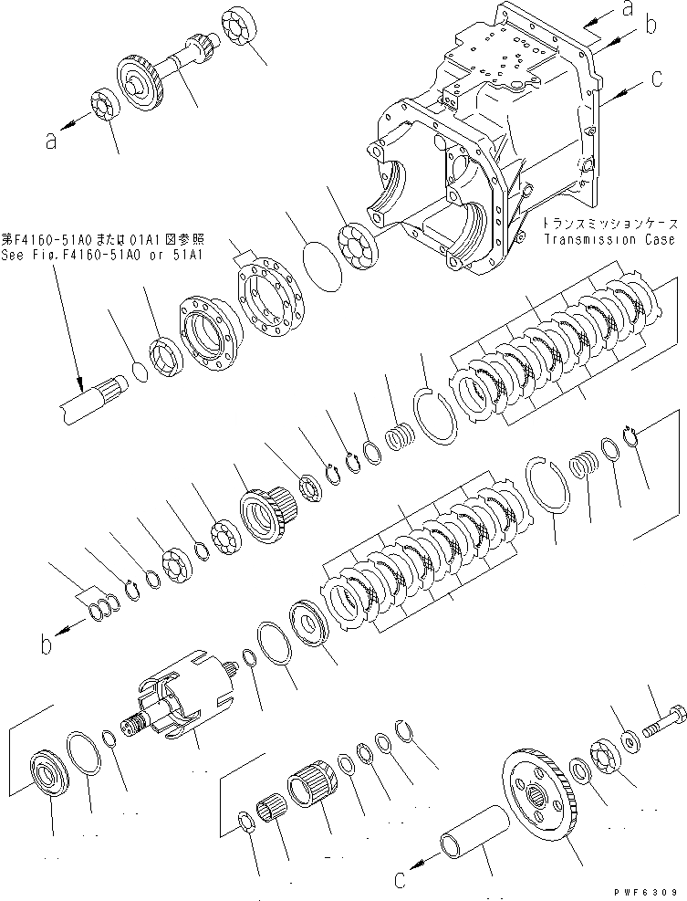 Схема запчастей Komatsu FG20 - ГТР ПОТОК ПРИВОД ТРАНСМИССИЯ (/) СИЛОВАЯ ПЕРЕДАЧА И ПЕРЕДНИЙ МОСТ