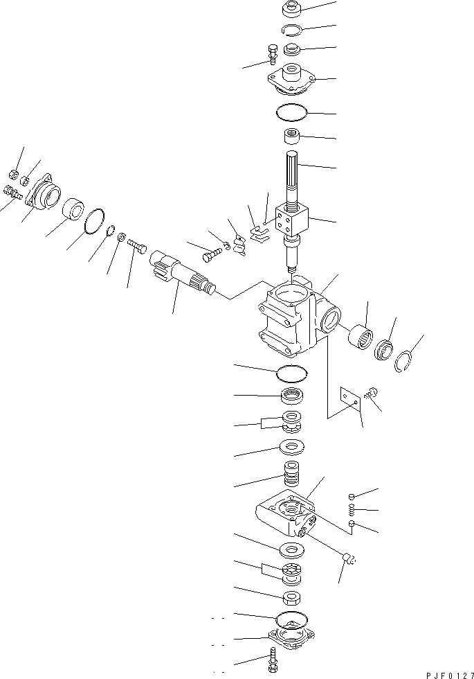 Схема запчастей Komatsu FG28 - РУЛЕВ. УПРАВЛЕНИЕ ПРИВОД КОРПУС КОНТРОЛЬ ХОДА