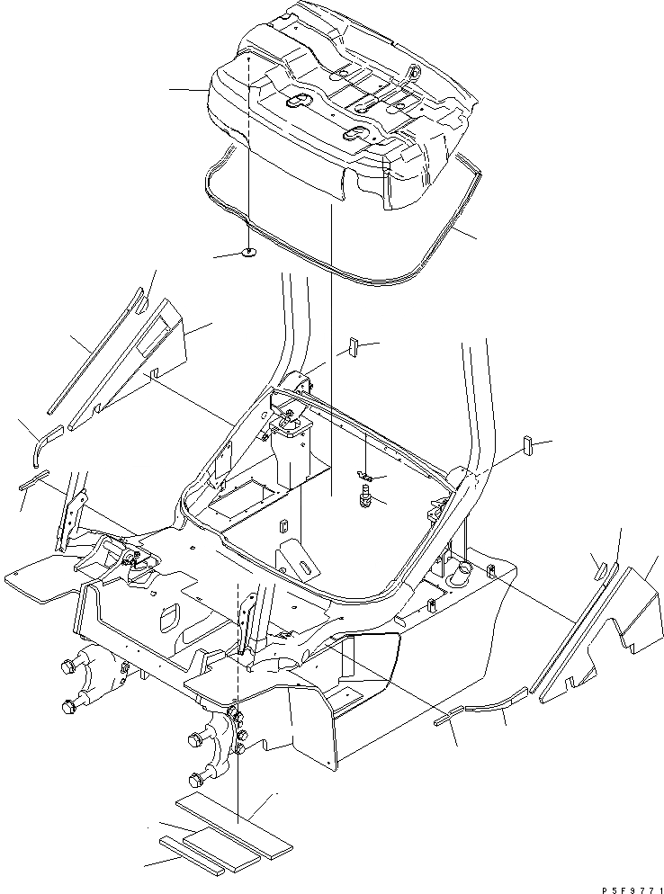 Схема запчастей Komatsu FG40-10-US - INSULATOR (UL СПЕЦ-Я.) ЧАСТИ КОРПУСА И КАБИНА ОПЕРАТОРА