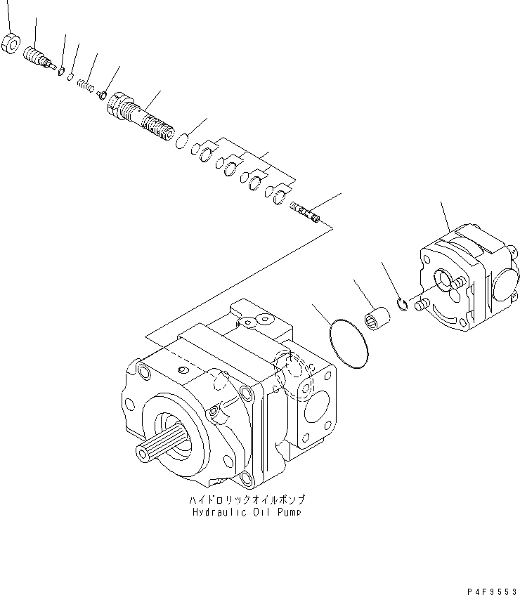 Схема запчастей Komatsu FG40Z-10-US - ГИДР. НАСОС. (/) (ВНУТР. ЧАСТИ) ГИДРАВЛИКА