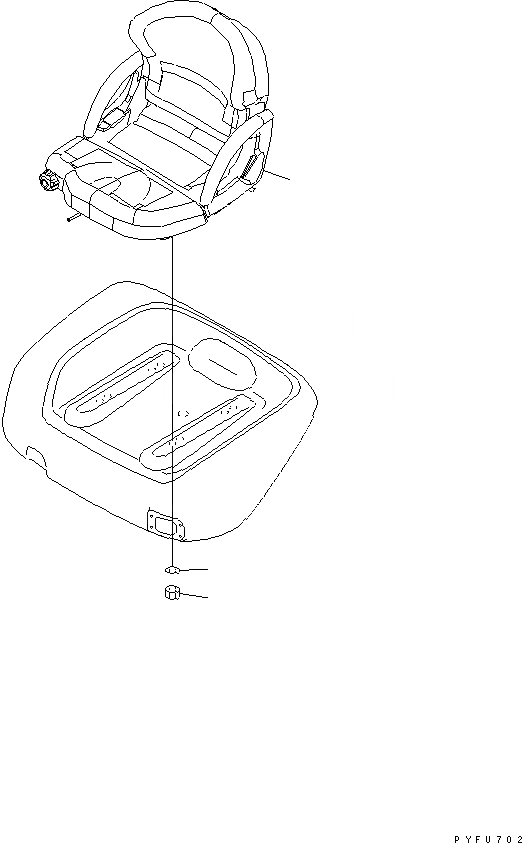 Схема запчастей Komatsu FG45-10-US - СИДЕНЬЕ ОПЕРАТОРА (ДЛЯ OPERATOR PRESENCE СЕНСОР. СИСТЕМА) ЧАСТИ КОРПУСА И КАБИНА ОПЕРАТОРА
