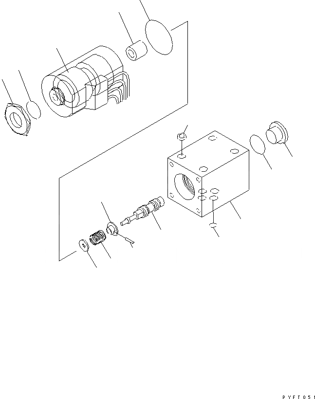 Схема запчастей Komatsu FG50A-10-US - ГТР ПОТОК ПРИВОД ТРАНСМИССИЯ (СОЛЕНОИДНЫЙ КЛАПАН ВНУТР. ЧАСТИ) СИЛОВАЯ ПЕРЕДАЧА И ПЕРЕДНИЙ МОСТ