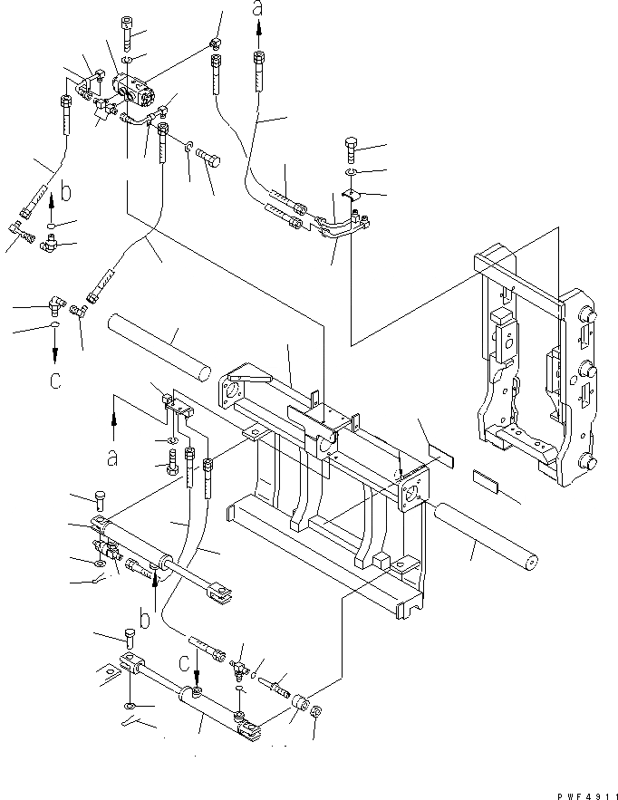 Схема запчастей Komatsu FMH1R1-1-AR - ВИЛЫ MOVER (INTER LOKING КРЮК ТИП) (BOARD И ТРУБЫ) (ДЛЯ S/L/P/J/JW/SW-ТИП) ВИЛЫ ПОЗИЦИОНЕР (ДЛЯ ПОЛН. FREE ТРОЙН. МАЧТА)(REACH ВИЛОЧНАЯ ТЕХНИКА)