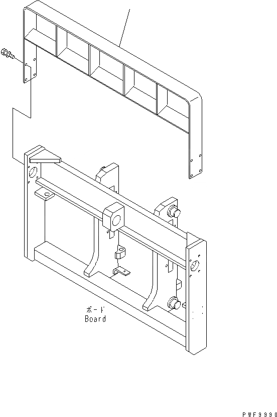 Схема запчастей Komatsu FMH458-1 - ВИЛЫ ПОЗИЦИОНЕР (INDEPENDENT STROKE ВАЛ/КРЮК ТИП) (BACK REST) (ШИР.=9MM) ВИЛЫ ПОЗИЦИОНЕР(ДЛЯ TFV МАЧТА)(INDEPENDENT STROKE-ВАЛ ТИП)