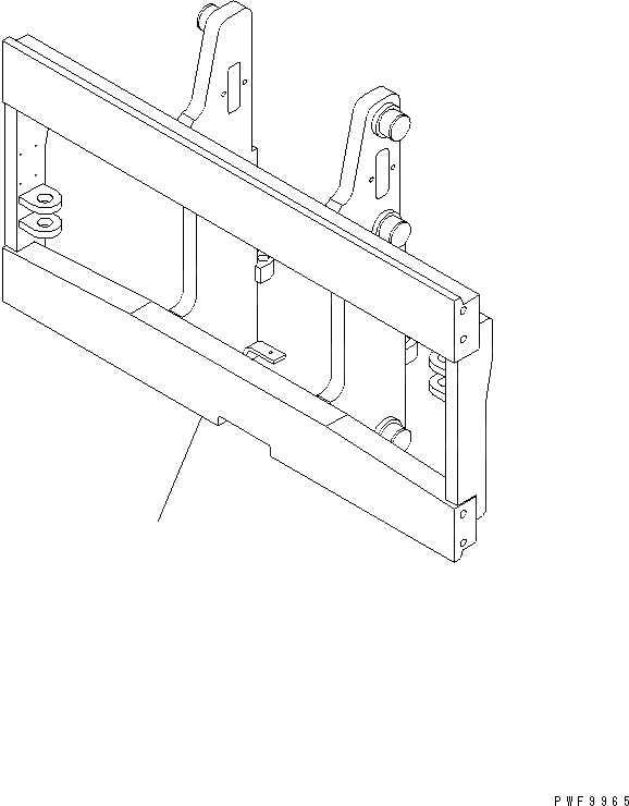 Схема запчастей Komatsu FMH5A1-1 - ВИЛЫ ПОЗИЦИОНЕР (INDEPENDENT STROKE КРЮК/КРЮК ТИП) (BACK REST) (ШИР.=9MM) ВИЛЫ ПОЗИЦИОНЕР(ДЛЯ FV МАЧТА)(INDEPENDENT STROKE)(КРЮК ТИП)