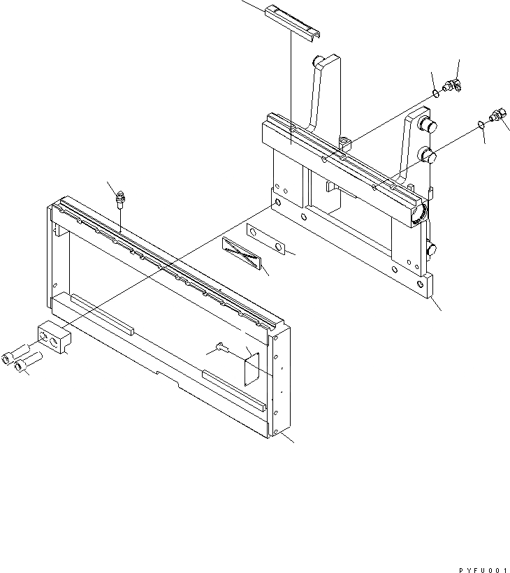 Схема запчастей Komatsu FSA2A1-2 - БОКОВ. СДВИГER (РАМА) БОКОВ. СДВИГER (INTEGRAL ТИП) (ДЛЯ FV МАЧТА) (FSAA)