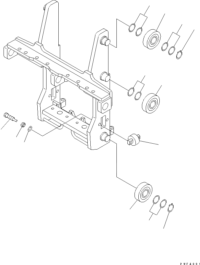 Схема запчастей Komatsu FSE181-1-AR - БОКОВ. СДВИГER ( РОЛИК) (ДЛЯ S/L/P/J-ТИП) (ONLY .8TON) (С ХОЛОДН.) БОКОВ. СДВИГER (ДЛЯ FREE VIEW МАЧТА) (REACH ВИЛОЧНАЯ ТЕХНИКА)