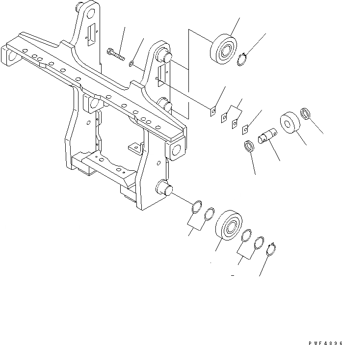 Схема запчастей Komatsu FSE181-1-AR - БОКОВ. СДВИГER (РОЛИК) (ДЛЯ S/L/P/J/JW/SE-ТИП) (С ХОЛОДН.) БОКОВ. СДВИГER (ДЛЯ ПОЛН. FREE МАЧТА) (REACH ВИЛОЧНАЯ ТЕХНИКА)