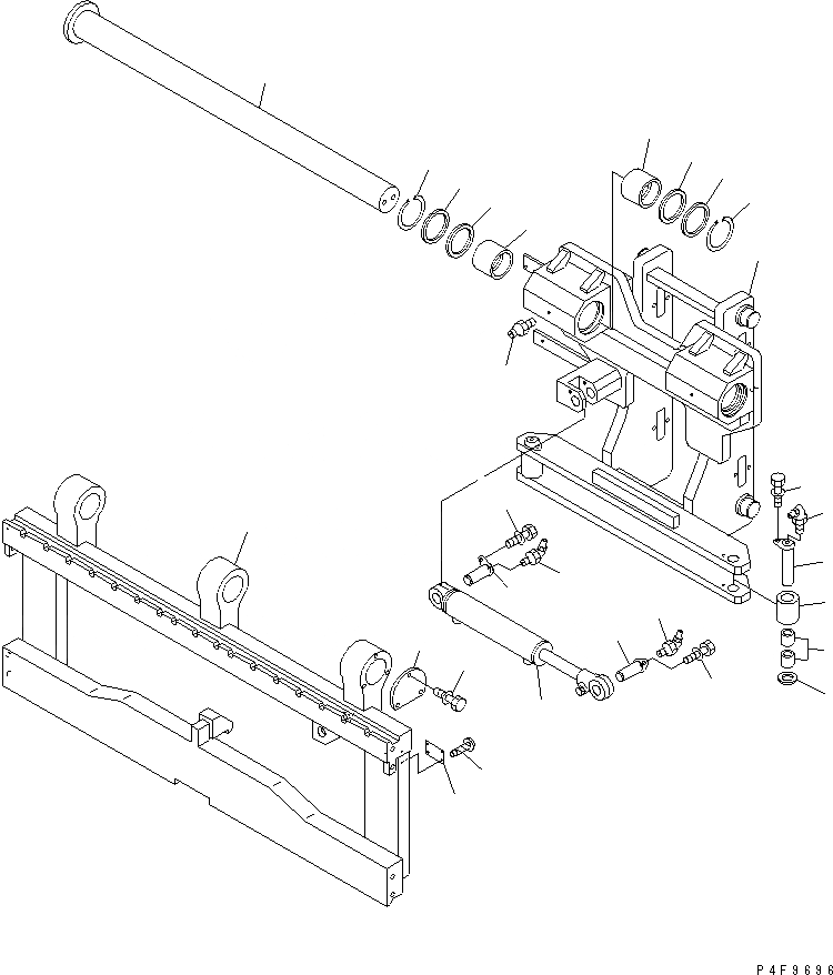 Схема запчастей Komatsu FSE708-1 - БОКОВ. СДВИГER (КРЮК ТИП) (ДЛЯ TFV CYL МАЧТА) (РАМА И ЦИЛИНДР) БОКОВ. СДВИГER (ДЛЯ TFV CYL МАЧТА) (КРЮК ТИП)