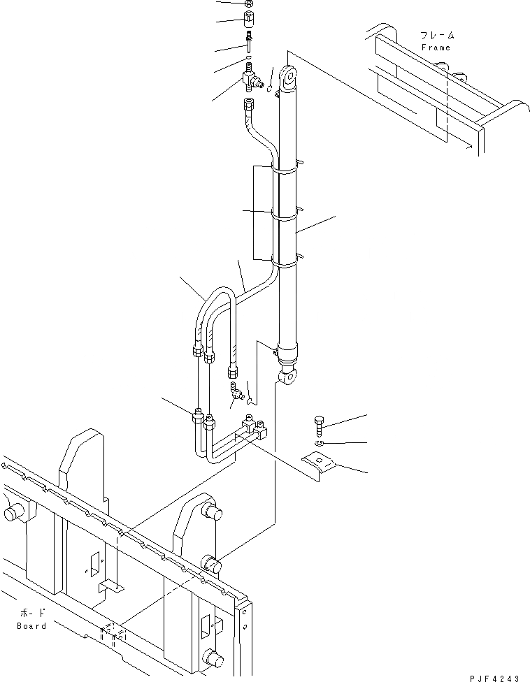 Схема запчастей Komatsu FTB - STABILIZER (BEER И COLA ТИП) (ТРУБЫ) ПОГРУЗ. STABILIZER