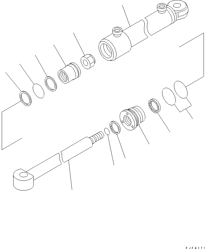 Схема запчастей Komatsu FTB - STABILIZER (BEER И COLA ТИП) (ВНУТР. ЧАСТИ) (ЦИЛИНДР) ПОГРУЗ. STABILIZER