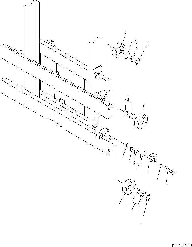 Схема запчастей Komatsu FTB - STABILIZER (BEER И COLA ТИП) (РОЛИК) ПОГРУЗ. STABILIZER