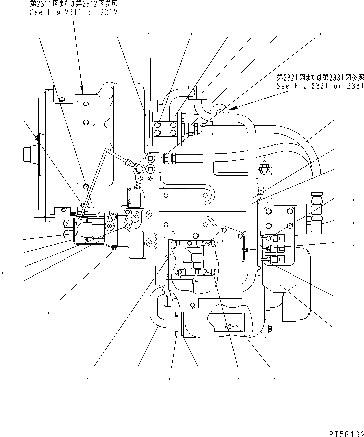 Схема запчастей Komatsu GD305A-3 - ТРАНСМИССИЯ (КОРПУС) (/) СИЛОВАЯ ПЕРЕДАЧА