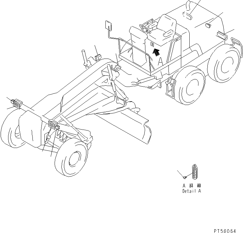 Схема запчастей Komatsu GD305A-3 - ОСВЕЩЕНИЕ И ПРЕДОХРАНИТЕЛЬ ЧАСТИ BOOK