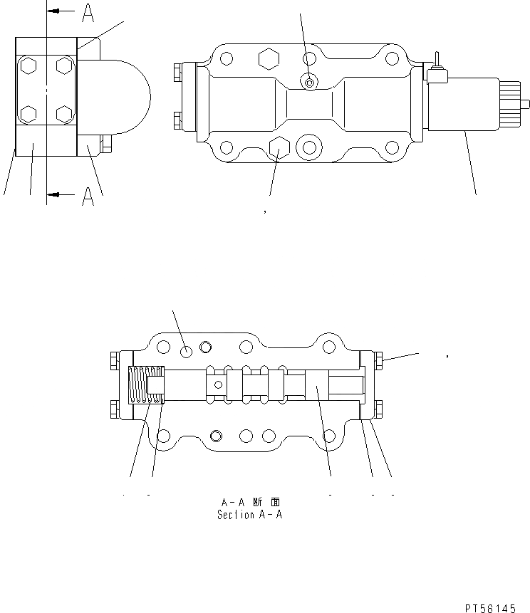 Схема запчастей Komatsu GD355A-3 - ТРАНСМИССИЯ (УПРАВЛЯЮЩ. КЛАПАН) (/) СИЛОВАЯ ПЕРЕДАЧА