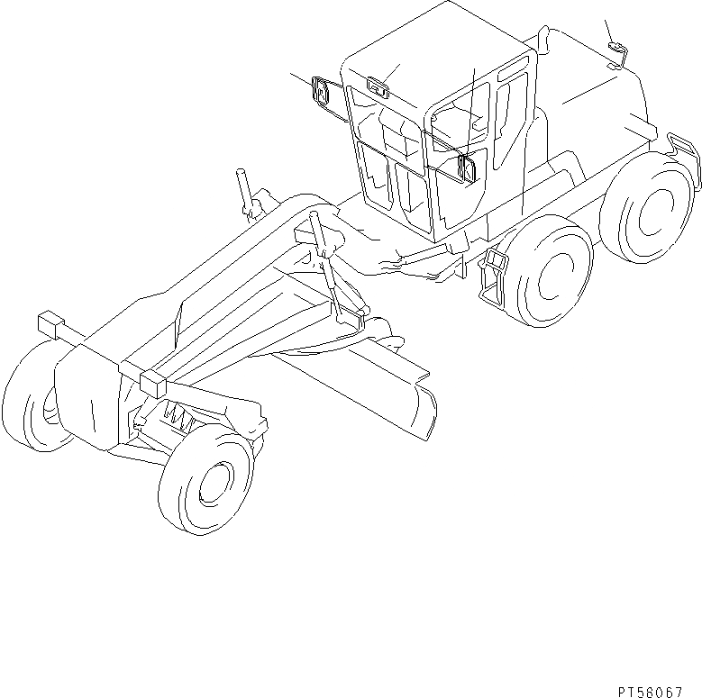 Схема запчастей Komatsu GD355A-3 - MIRROR ЧАСТИ BOOK