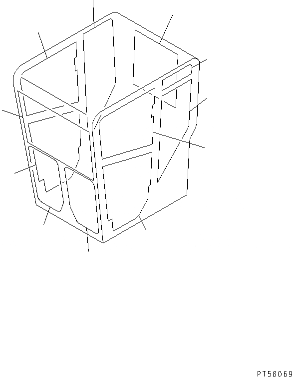 Схема запчастей Komatsu GD355A-3 - СТЕКЛА ЧАСТИ BOOK