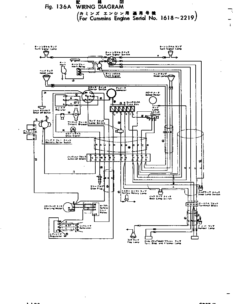 Схема запчастей Komatsu GD37-4 - ЭЛЕКТРОПРОВОДКА DIAGRAM (N ДВИГАТЕЛЬ)(№8-) КОМПОНЕНТЫ ДВИГАТЕЛЯ И ЭЛЕКТРИКА