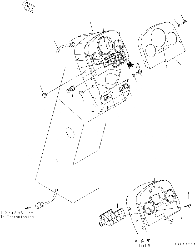 Схема запчастей Komatsu GD405A-3 - ПАНЕЛЬ МОНИТОРА(№-) КОМПОНЕНТЫ ДВИГАТЕЛЯ И ЭЛЕКТРИКА