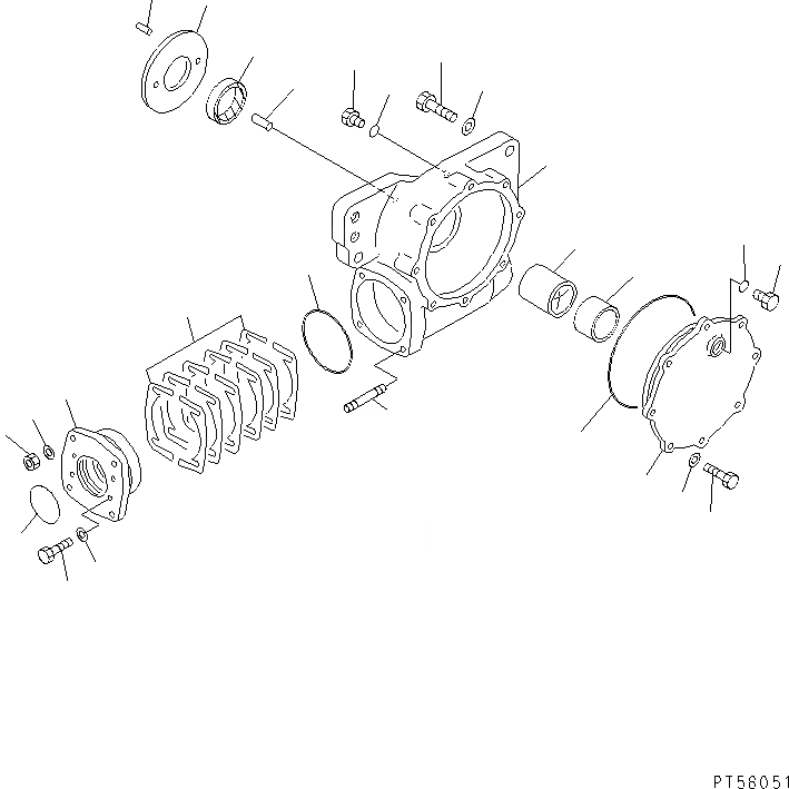 Схема запчастей Komatsu GD405A-3 - КОЛЬЦЕВ.РЕВЕРС ПРИВОД (/)(№-) РАБОЧЕЕ ОБОРУДОВАНИЕ