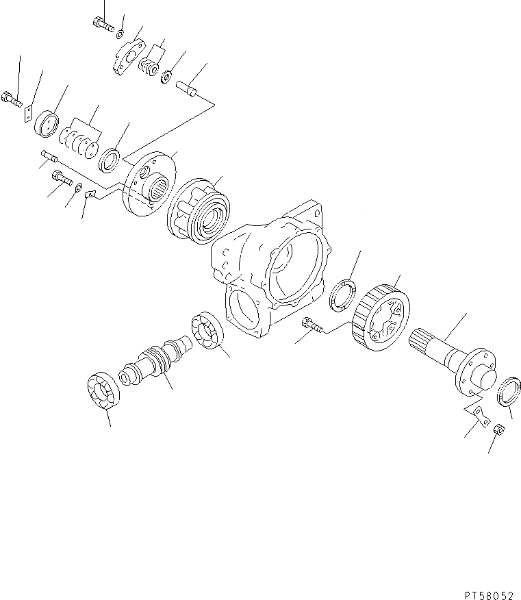 Схема запчастей Komatsu GD405A-3 - КОЛЬЦЕВ.РЕВЕРС ПРИВОД (/)(№-) РАБОЧЕЕ ОБОРУДОВАНИЕ