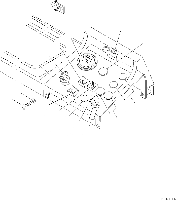 Схема запчастей Komatsu GD505A-3 - ПАНЕЛЬ ПРИБОРОВ (С бЛОК. ДИФФЕРЕНЦ.)(№7-7) КОМПОНЕНТЫ ДВИГАТЕЛЯ И ЭЛЕКТРИКА