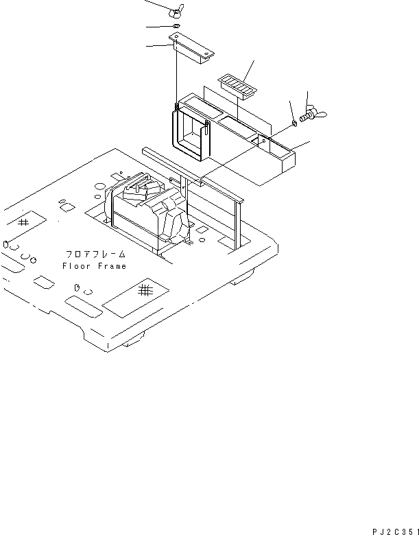 Схема запчастей Komatsu GD511A-1 - КОНДИЦ. ВОЗДУХА (/) (ВОЗДУХОВОД)(№-) РАМА И ЧАСТИ КОРПУСА