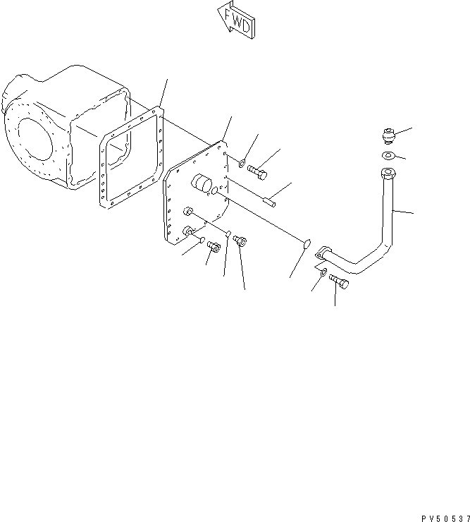 Схема запчастей Komatsu GD521A-1E - КОРПУС КОНЕЧН. ПЕРЕДАЧИ (/) СИЛОВАЯ ПЕРЕДАЧА