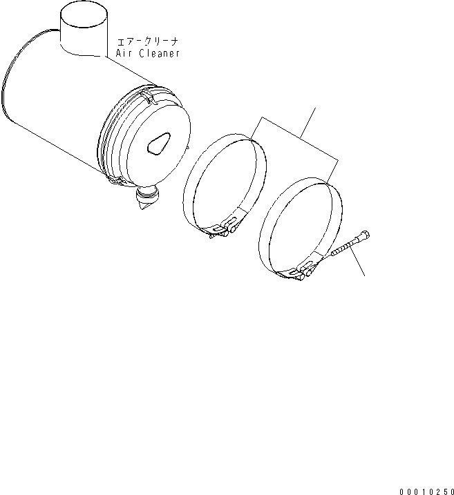 Схема запчастей Komatsu GD555-3A - ВПУСК ВОЗДУХА (РЕМЕНЬ) (С INTAKE EXTENSION)(№-) КОМПОНЕНТЫ ДВИГАТЕЛЯ