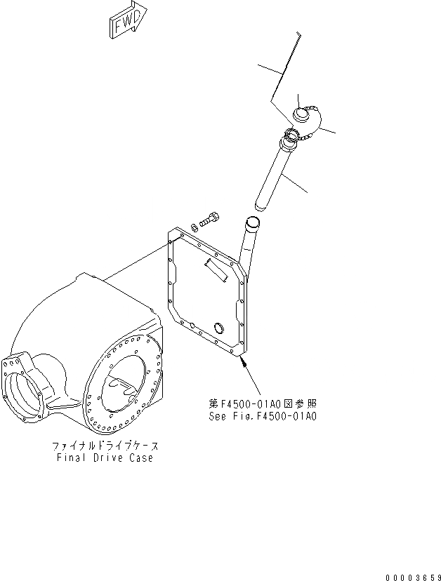 Схема запчастей Komatsu GD555-3A - НАПОЛНИТЕЛЬ ТРУБКА(№-) ТРАНСМИССИЯ