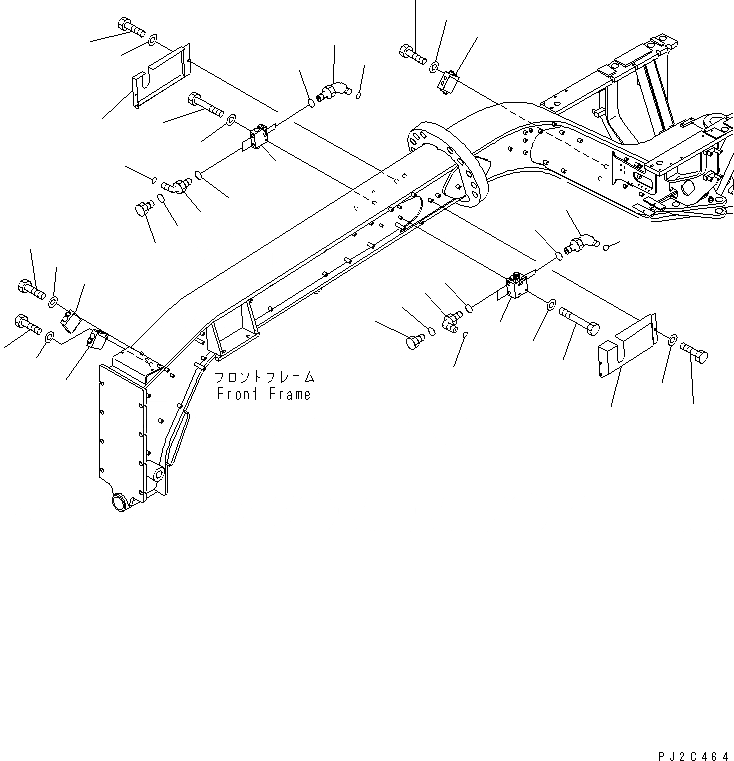 Схема запчастей Komatsu GD555-3A - КЛАПАН (ДЛЯ ГИДРОЛИНИЯ) (/) ГИДРАВЛИКА