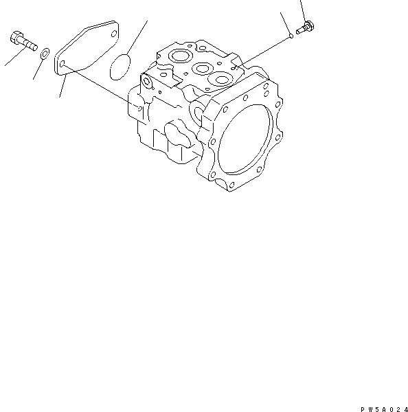 Схема запчастей Komatsu GD555-3A - ОСНОВН. НАСОС (/) ОСНОВН. КОМПОНЕНТЫ И РЕМКОМПЛЕКТЫ