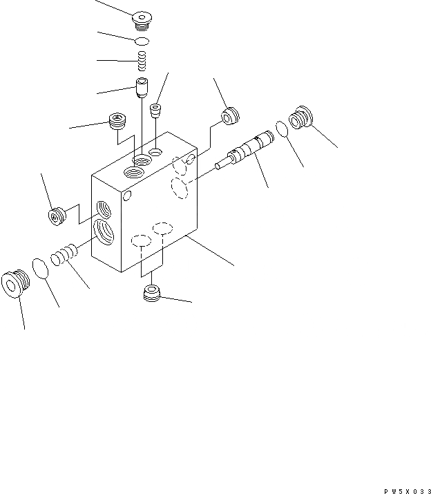 Схема запчастей Komatsu GD555-3A - L.S. РЕДУКЦИОНН. КЛАПАН ОСНОВН. КОМПОНЕНТЫ И РЕМКОМПЛЕКТЫ