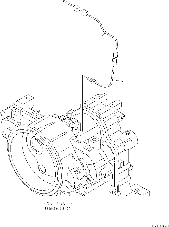 Схема запчастей Komatsu GD555-3 - ЗАДН. Э/ПРОВОДКА (ГИДРОТРАНСФОРМАТОР МАСЛ. ДАТЧИК ЛИНИЯ)(№-) ЭЛЕКТРИКА