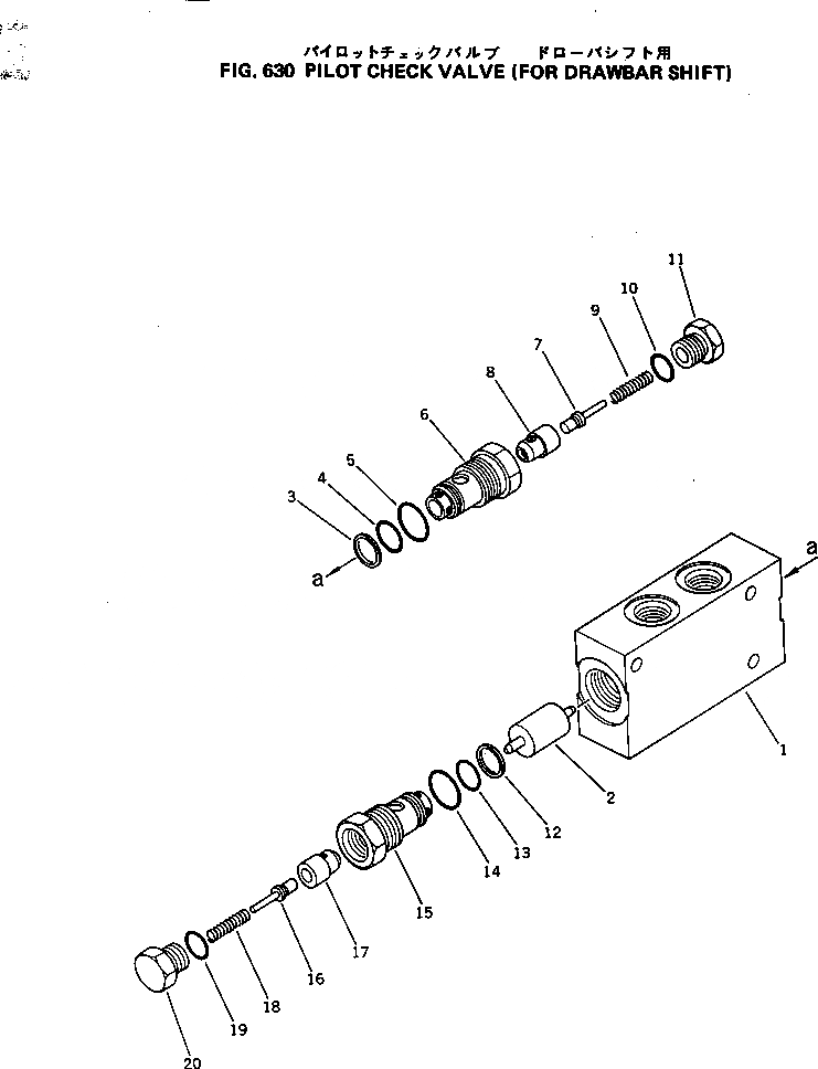 Схема запчастей Komatsu GD605A-3 - ГЛАВН. КОНТРОЛЬНЫЙ КЛАПАН(ДЛЯ СЦЕПНОЕ УСТРОЙСТВО SHIFT) ГИДРАВЛИКА