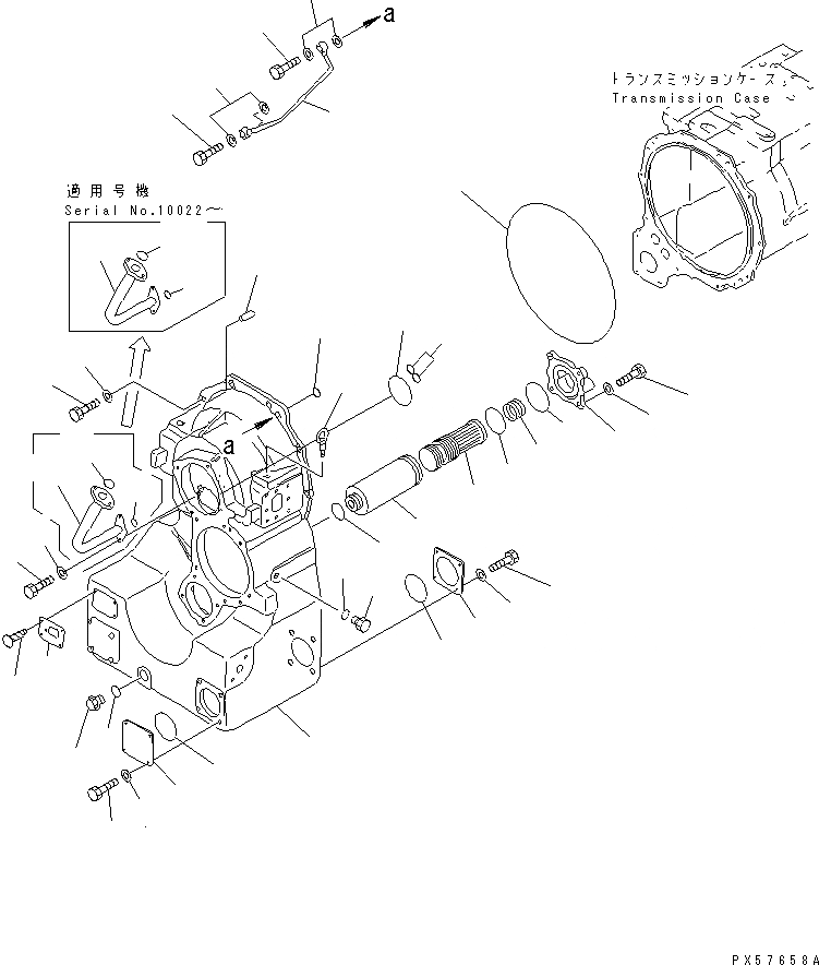 Схема запчастей Komatsu GD621A-1 - ТРАНСМИССИЯ (TRANSFAR КОРПУС)(№-) СИЛОВАЯ ПЕРЕДАЧА