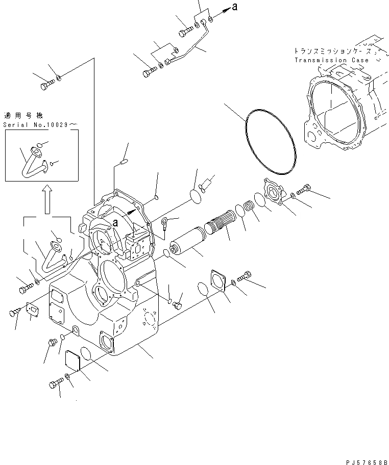 Схема запчастей Komatsu GD621R-1 - ТРАНСМИССИЯ (TRANSFAR КОРПУС)(№-8) СИЛОВАЯ ПЕРЕДАЧА