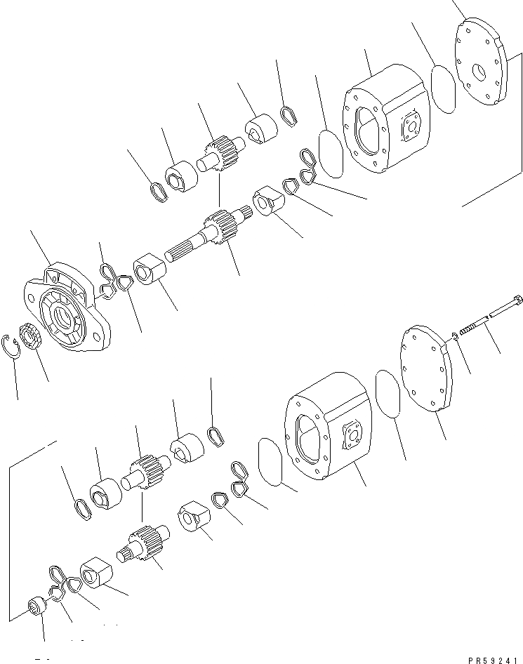 Схема запчастей Komatsu GD621R-1 - ГИДР. НАСОС. (ДЛЯ РАБОЧ. ОБОРУД-Я И РУЛЕВ. УПРАВЛЕНИЕ)(№-8) ГИДРАВЛИКА