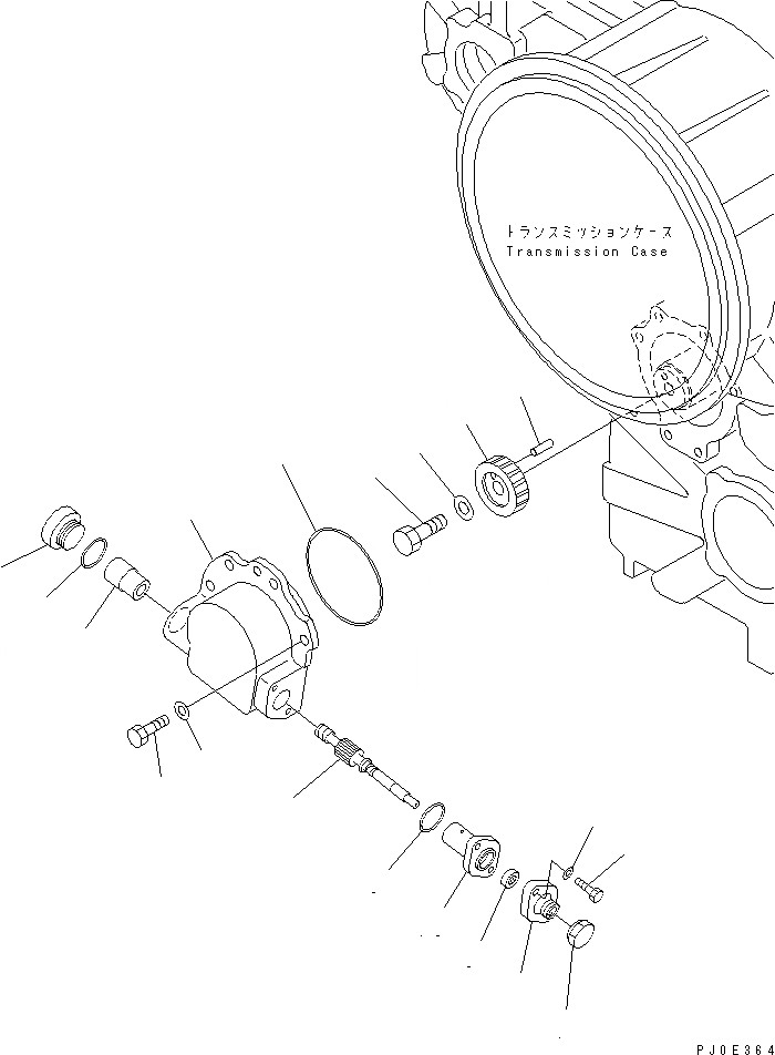 Схема запчастей Komatsu GD655-3Y - ТРАНСМИССИЯ (SPEEDOMETER) ТРАНСМИССИЯ