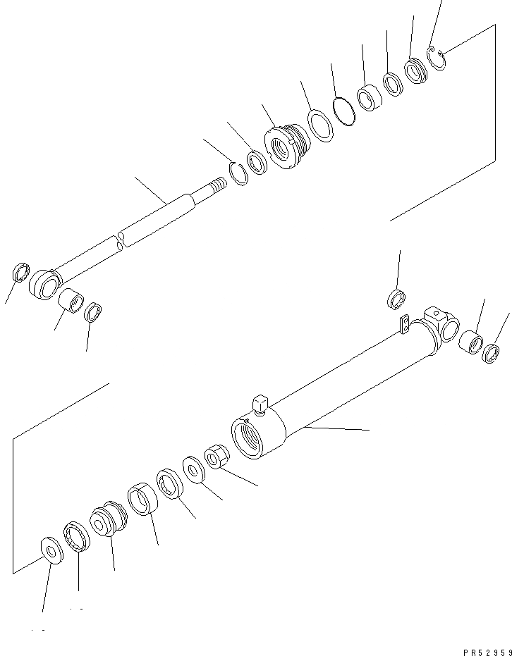 Схема запчастей Komatsu GD655-3Y - ПОВОРОТН. ОТВАЛ Д/СНЕГА (ANGLING ЦИЛИНДР) ЧАСТИ КОРПУСА