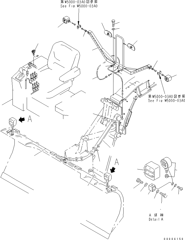 Схема запчастей Komatsu GD655-3Y - КОМПОНЕНТЫ (ОБСЛУЖИВ-Е) (/) (ДЛЯ ПОВОРОТН. ОТВАЛ Д/СНЕГА) СПЕЦ. APPLICATION ЧАСТИ