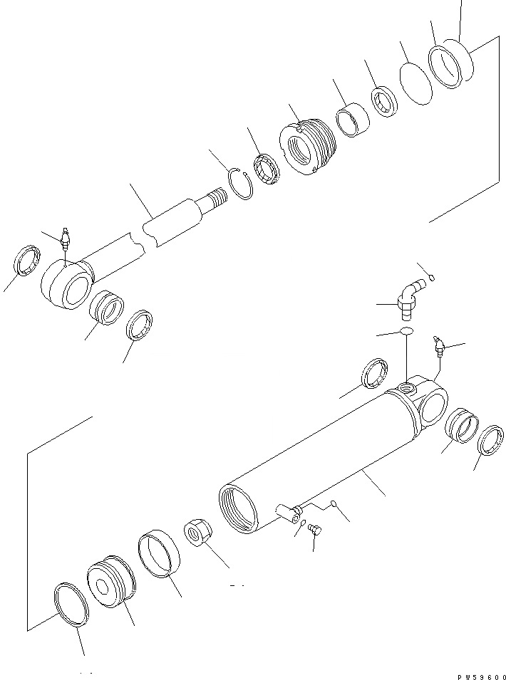 Схема запчастей Komatsu GD655-3A - SCARIFIER ЦИЛИНДР (ВНУТР. ЧАСТИ) ОСНОВН. КОМПОНЕНТЫ И РЕМКОМПЛЕКТЫ