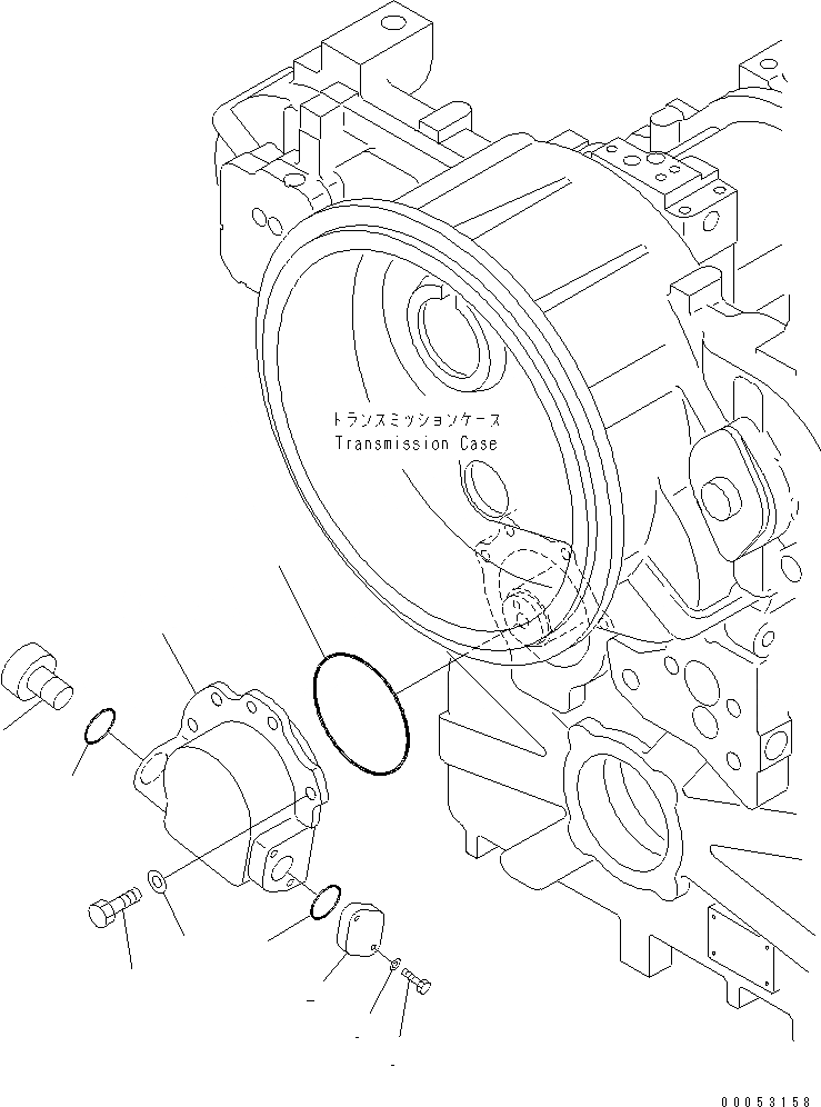 Схема запчастей Komatsu GD655-3E0 - ТРАНСМИССИЯ (SPEED METER) ТРАНСМИССИЯ