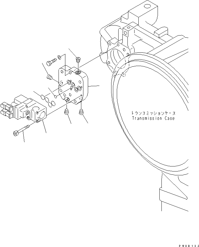 Схема запчастей Komatsu GD655-3C - УПРАВЛЯЮЩ. КЛАПАН (L/C КЛАПАН) ТРАНСМИССИЯ