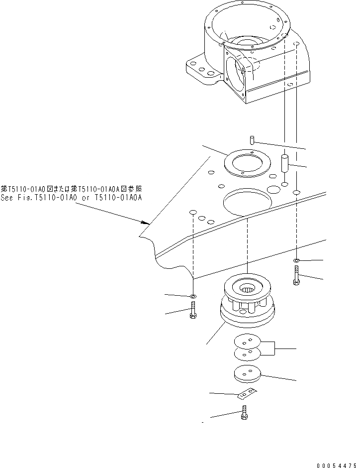 Схема запчастей Komatsu GD655-3C - CIRCLE ВРАЩ.LVING¤ / (С SLIP МУФТА)(№..-) РАБОЧЕЕ ОБОРУДОВАНИЕ