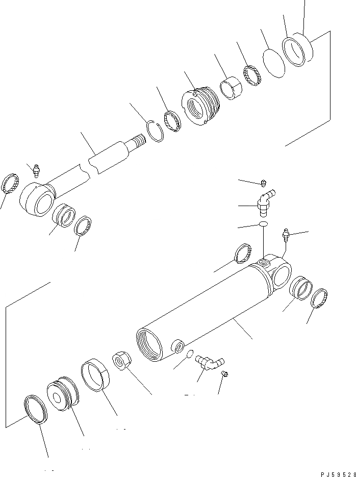 Схема запчастей Komatsu GD655-3C - SCARIFIER ЦИЛИНДР (ВНУТР. ЧАСТИ)(№-) ОСНОВН. КОМПОНЕНТЫ И РЕМКОМПЛЕКТЫ