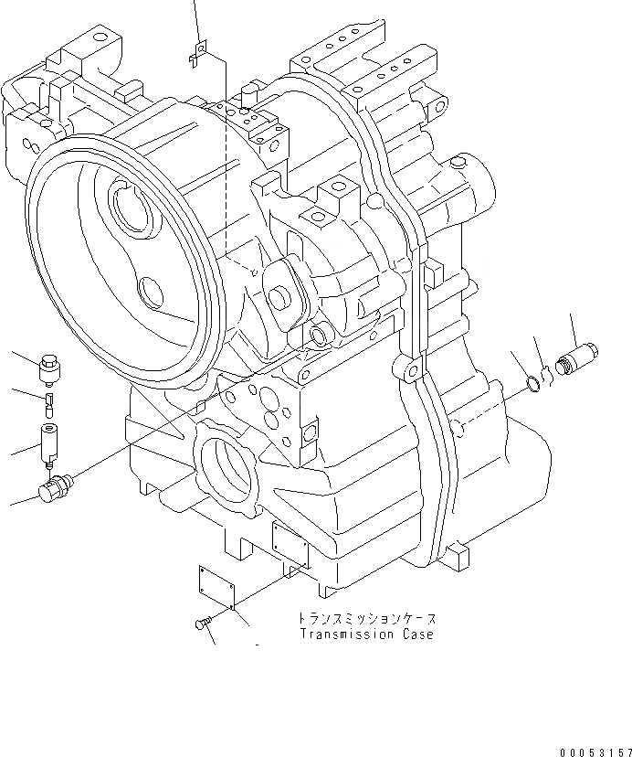 Схема запчастей Komatsu GD675-3E0 - ТРАНСМИССИЯ (АКСЕССУАРЫ) ТРАНСМИССИЯ