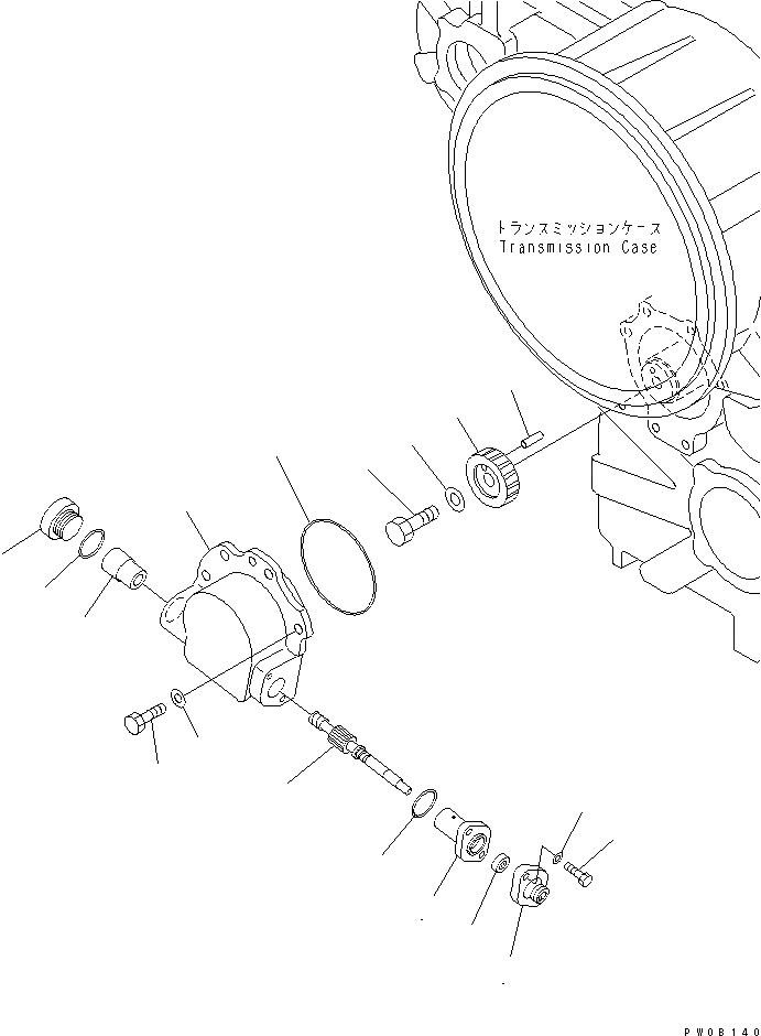 Схема запчастей Komatsu GD675-3 - ТРАНСМИССИЯ (SPEEDOMETER) ТРАНСМИССИЯ