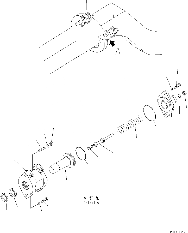 Схема запчастей Komatsu GD705A-4A-N - ОГРАНИЧИТЕЛЬН. ШТИФТ СИСТЕМА УПРАВЛЕНИЯ