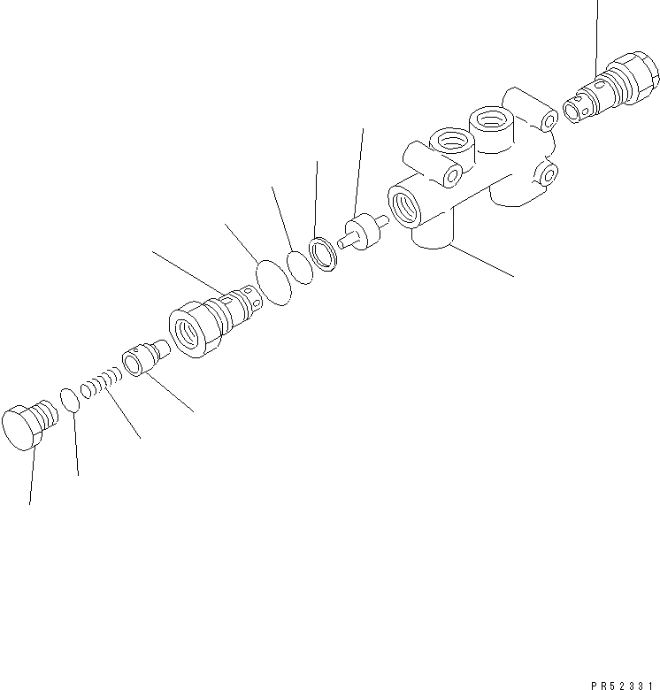 Схема запчастей Komatsu GD705A-4 - ГЛАВН. КОНТРОЛЬНЫЙ КЛАПАН(ДЛЯ СОЧЛ. СОЕД.) (ДЛЯ КИТАЙ №-) ГИДРАВЛИКА